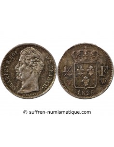 Charles X 01-avr franc Argent 1826 W Lille
