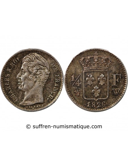Charles X 01-avr franc Argent 1826 W Lille
