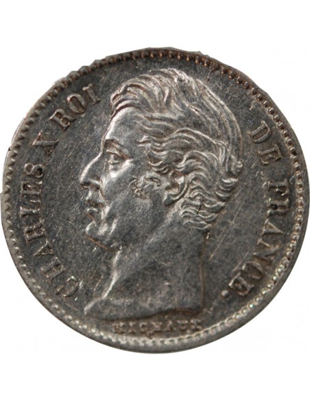 Charles X 01-avr franc Argent 1827 A Paris