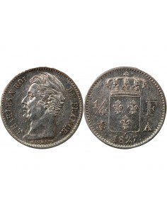 Charles X 1/4 Franc Argent 1827 A Paris 2
