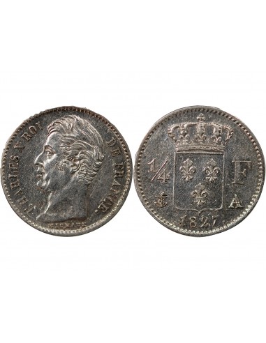 Charles X 01-avr franc Argent 1827 A Paris