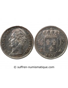 Charles X 01-avr franc Argent 1827 A Paris