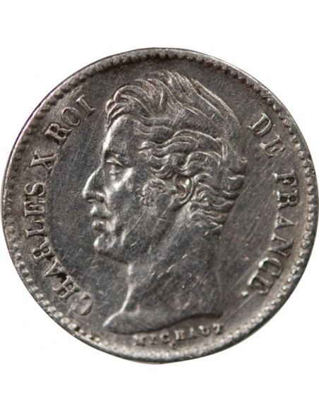 Charles X 1/4 Franc Argent 1828 A Paris