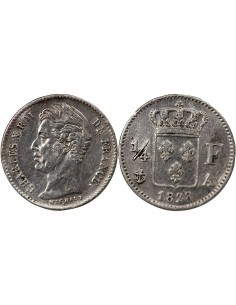 Charles X 1/4 Franc Argent 1828 A Paris 2