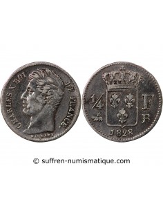 Charles X 01-avr franc Argent 1828 B Rouen