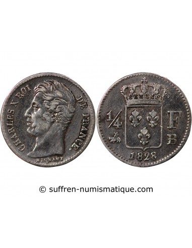 Charles X 01-avr franc Argent 1828 B Rouen