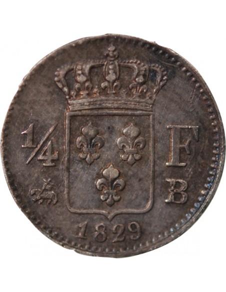 Charles X 01-avr franc Argent 1829 B Rouen