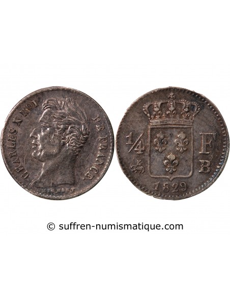 Charles X 01-avr franc Argent 1829 B Rouen