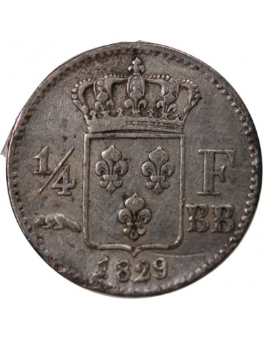 Charles X 01-avr franc Argent 1829 BB Strasbourg