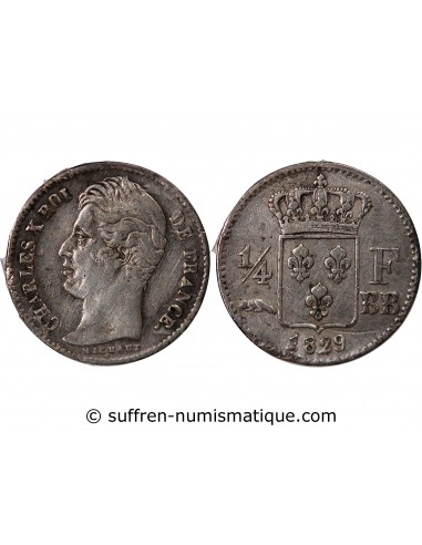 Charles X 01-avr franc Argent 1829 BB Strasbourg