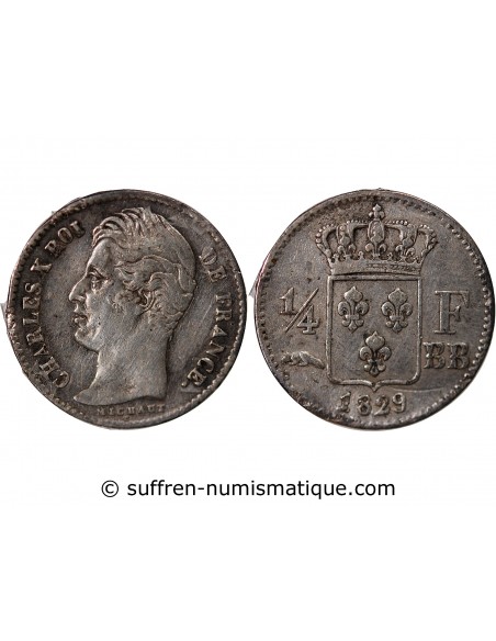 Charles X 01-avr franc Argent 1829 BB Strasbourg