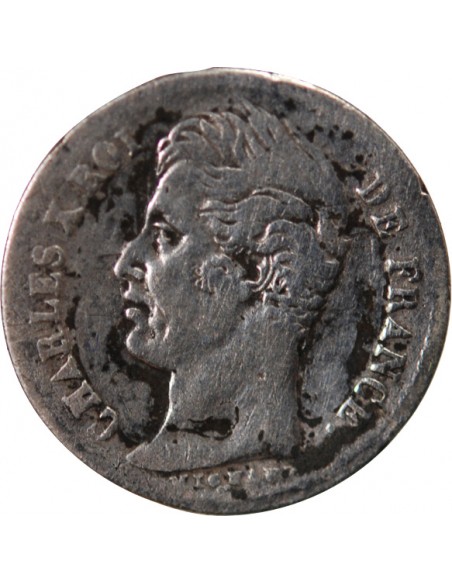 Charles X 01-avr franc Argent 1829 D Lyon