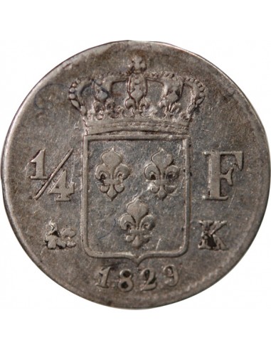 Charles X 01-avr franc Argent 1829 K Bordeaux