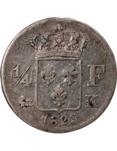 Charles X 01-avr franc Argent 1829 K Bordeaux