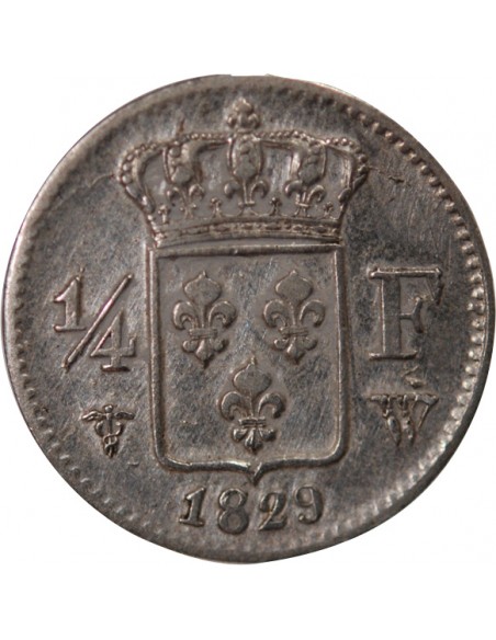 Charles X 01-avr franc Argent 1829 W Lille