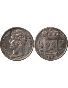 Charles X 1/4 Franc Argent 1829 W Lille 2