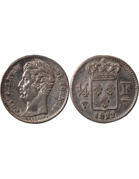 Charles X 01-avr franc Argent 1829 W Lille