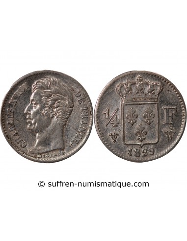 Charles X 01-avr franc Argent 1829 W Lille