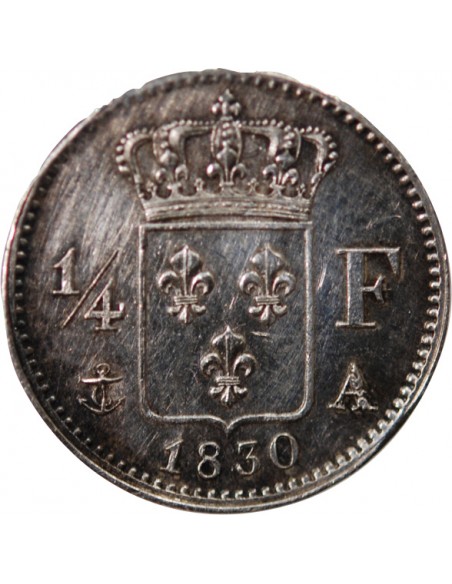 CHARLES X - 1/4 FRANC ARGENT 1830 A PARIS