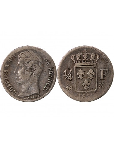 Charles X 01-avr franc Argent 1830 K Bordeaux