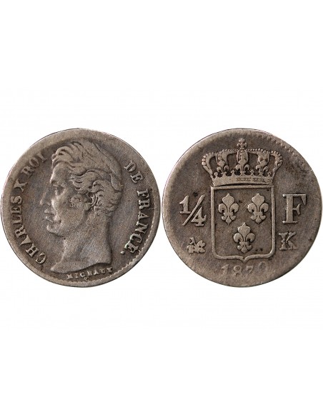 Charles X 01-avr franc Argent 1830 K Bordeaux