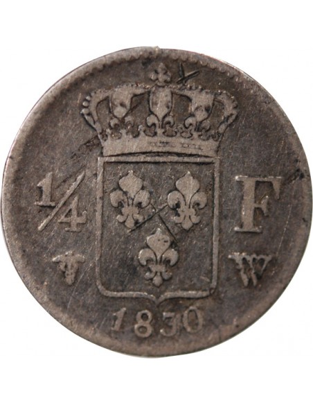 Charles X 01-avr franc Argent 1830 W Lille