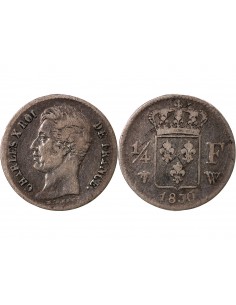 Charles X 01-avr franc Argent 1830 W Lille 2