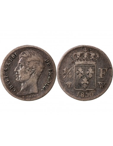 Charles X 01-avr franc Argent 1830 W Lille