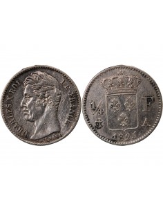 Charles X 1/4 Franc Argent 1825 A Paris 2