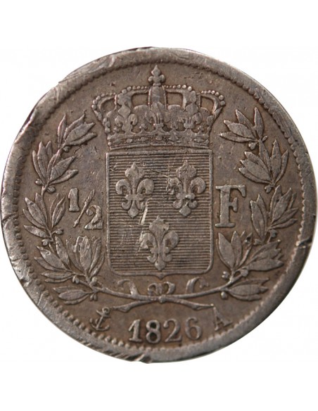 Charles X 01-févr franc Argent 1826 A Paris