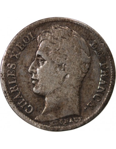CHARLES X - 1/2 FRANC ARGENT 1827 A PARIS