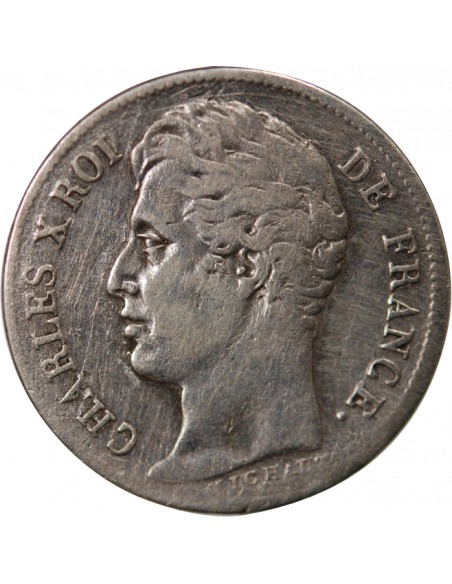 Charles X 01-févr franc Argent 1829 A Paris