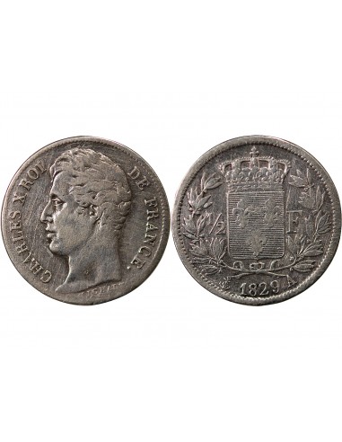 Charles X 01-févr franc Argent 1829 A Paris