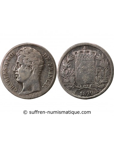 Charles X 01-févr franc Argent 1829 A Paris