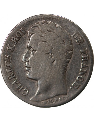 Charles X 1/2 Franc Argent 1829 MA Marseille