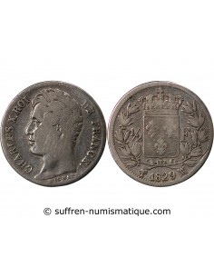 Charles X 01-févr franc Argent 1829 MA Marseille