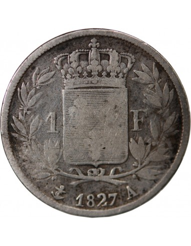 Charles X 1 franc Argent 1827 A Paris