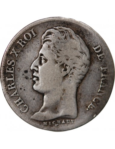 Charles X 1 franc Argent 1827 A Paris