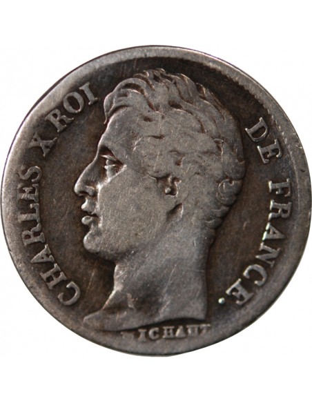 CHARLES X - 1/2 FRANC ARGENT 1828 A PARIS