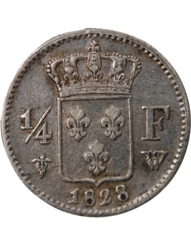 Charles X 01-avr franc Argent 1828 W Lille