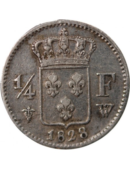 Charles X 01-avr franc Argent 1828 W Lille
