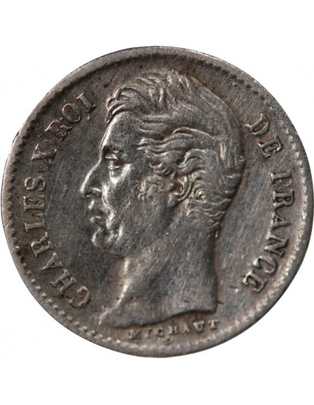 Charles X 01-avr franc Argent 1828 W Lille