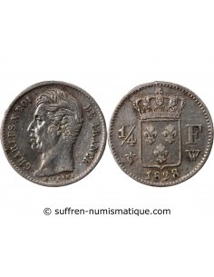 Charles X 01-avr franc Argent 1828 W Lille