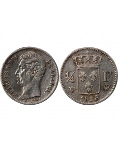 Charles X 01-avr franc Argent 1828 W Lille 2