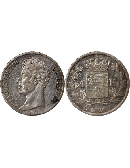 Charles X 1 franc Argent 1826 A Paris