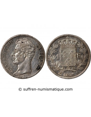 Charles X 1 franc Argent 1826 A Paris