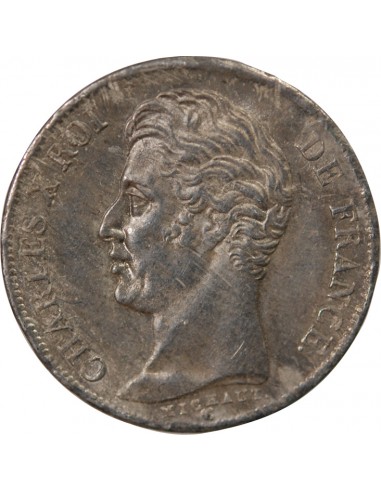Charles X 1 franc Argent 1828 K Bordeaux