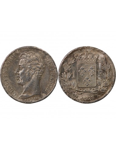 Charles X 1 franc Argent 1828 K Bordeaux
