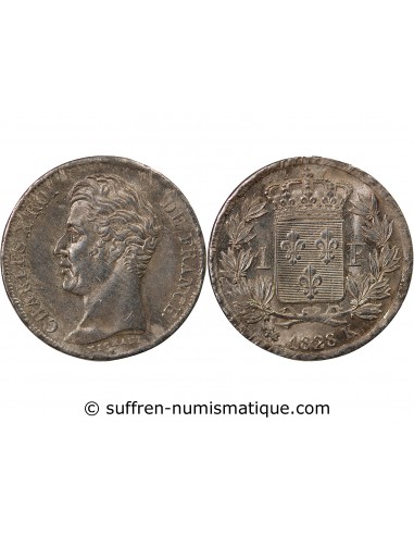 Charles X 1 franc Argent 1828 K Bordeaux