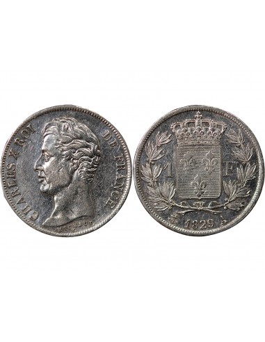 Charles X 1 franc Argent 1829 A Paris